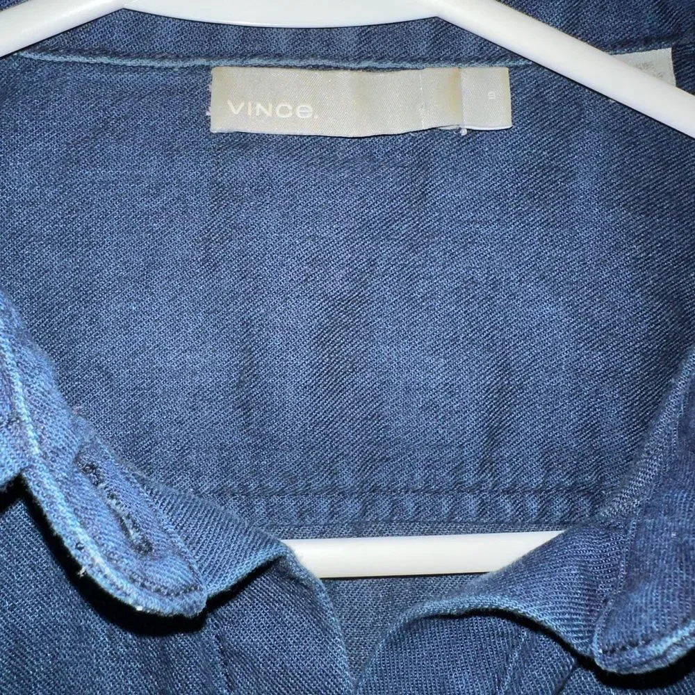 Vince Chambray Button Down Shirt - Picture 2 of 5